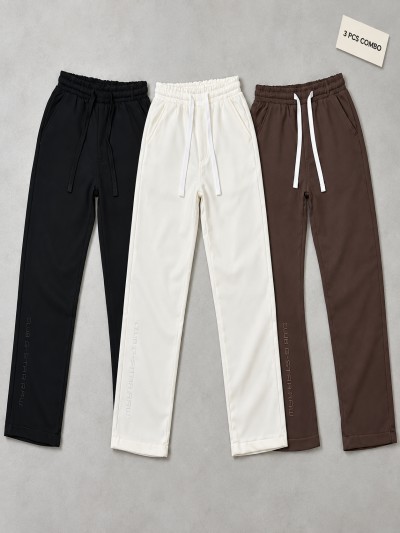korean Club Baggy Trouser Club G Star RAW Black,White & Coffee Combo