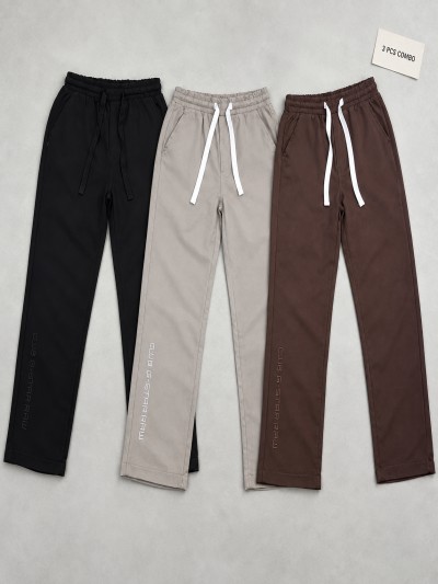 korean Club Baggy Trouser Club G Star RAW Black,Ash & Coffee Combo