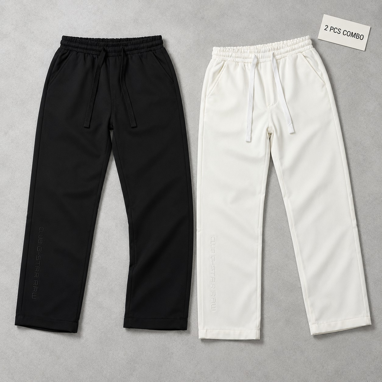 korean Club Baggy Trouser Club G Star Black & white