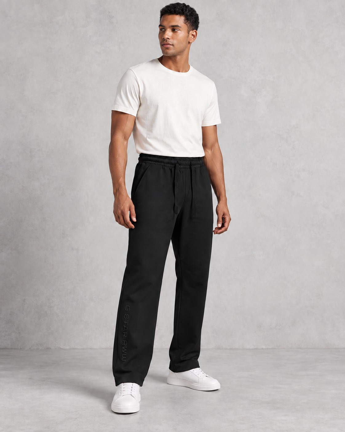 korean Club Baggy Trouser Club G Star Black & white