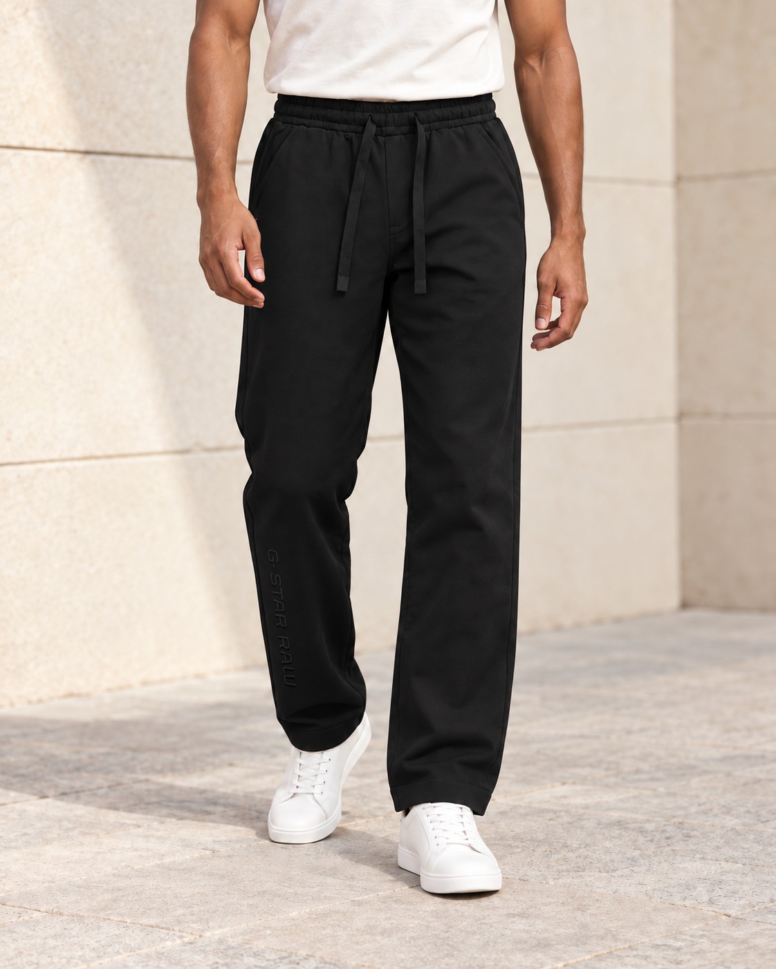 korean Club Baggy Trouser Club G Star Black & Coffee