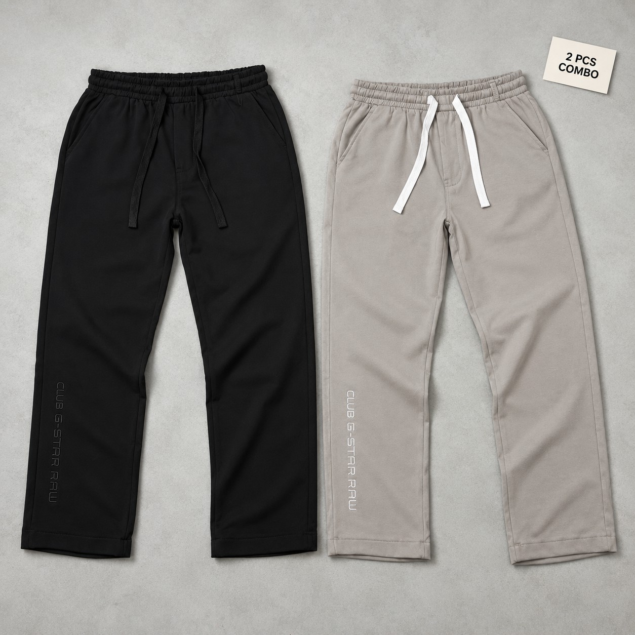 korean Club Baggy Trouser Club G Star Black & Ash