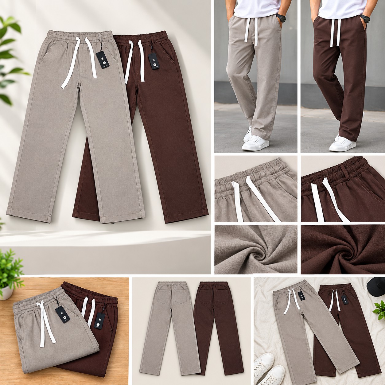 korean Club Baggy Trouser Club G Star Coffee & Ash