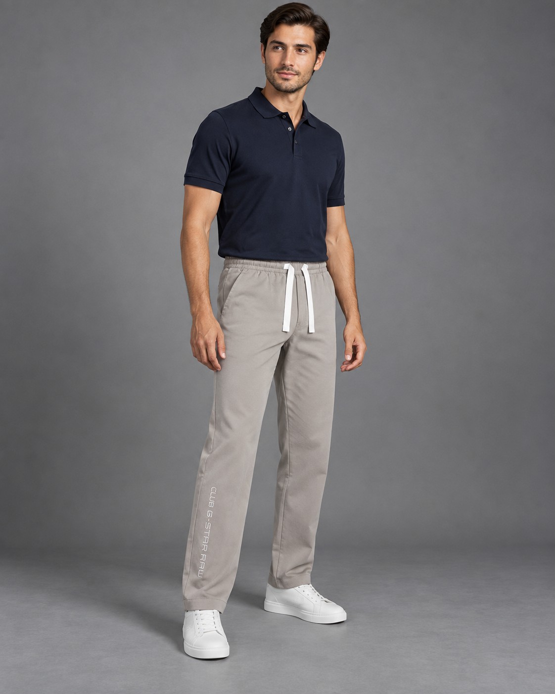 korean Club Baggy Trouser Club G Star Coffee & Ash